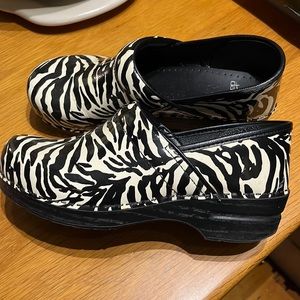 Zebra Dansko Professional Clogs